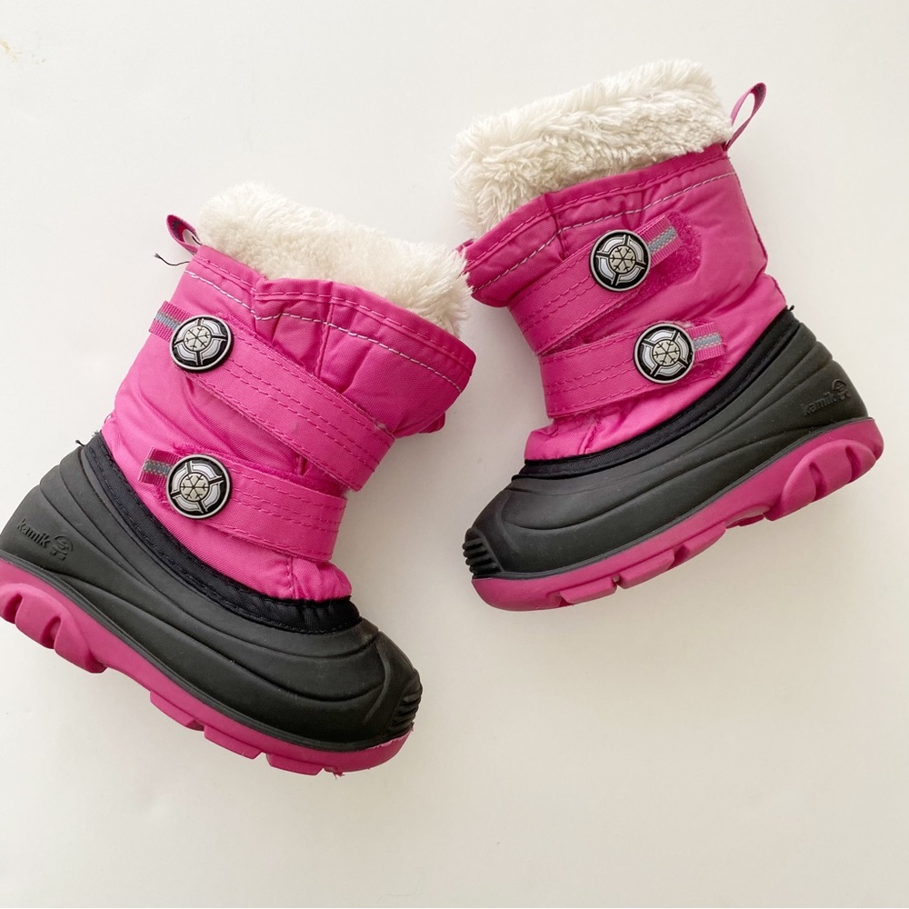 Kamik pink snow boots